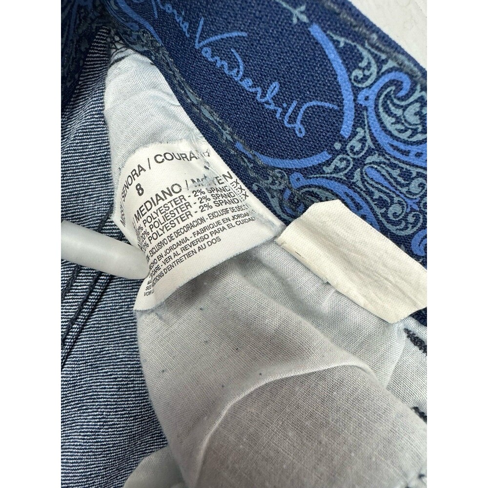 Gloria Vanderbilt Size 8 Womens Jeans High Rise Straight Stretch Dark Wash - Picture 2 of 4